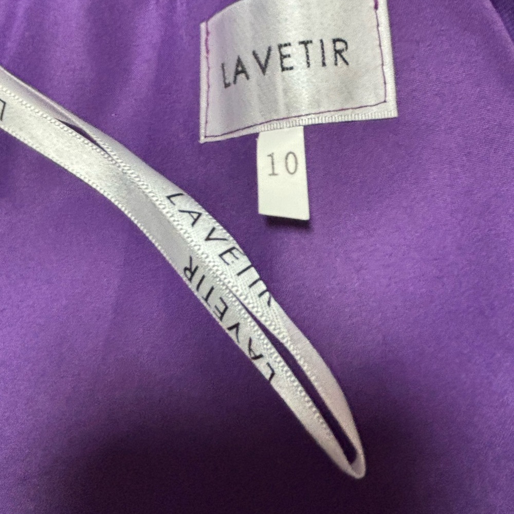 NWT! Elegant Halter Purple Evening/Bridesmaid Gown - Picture 8 of 10